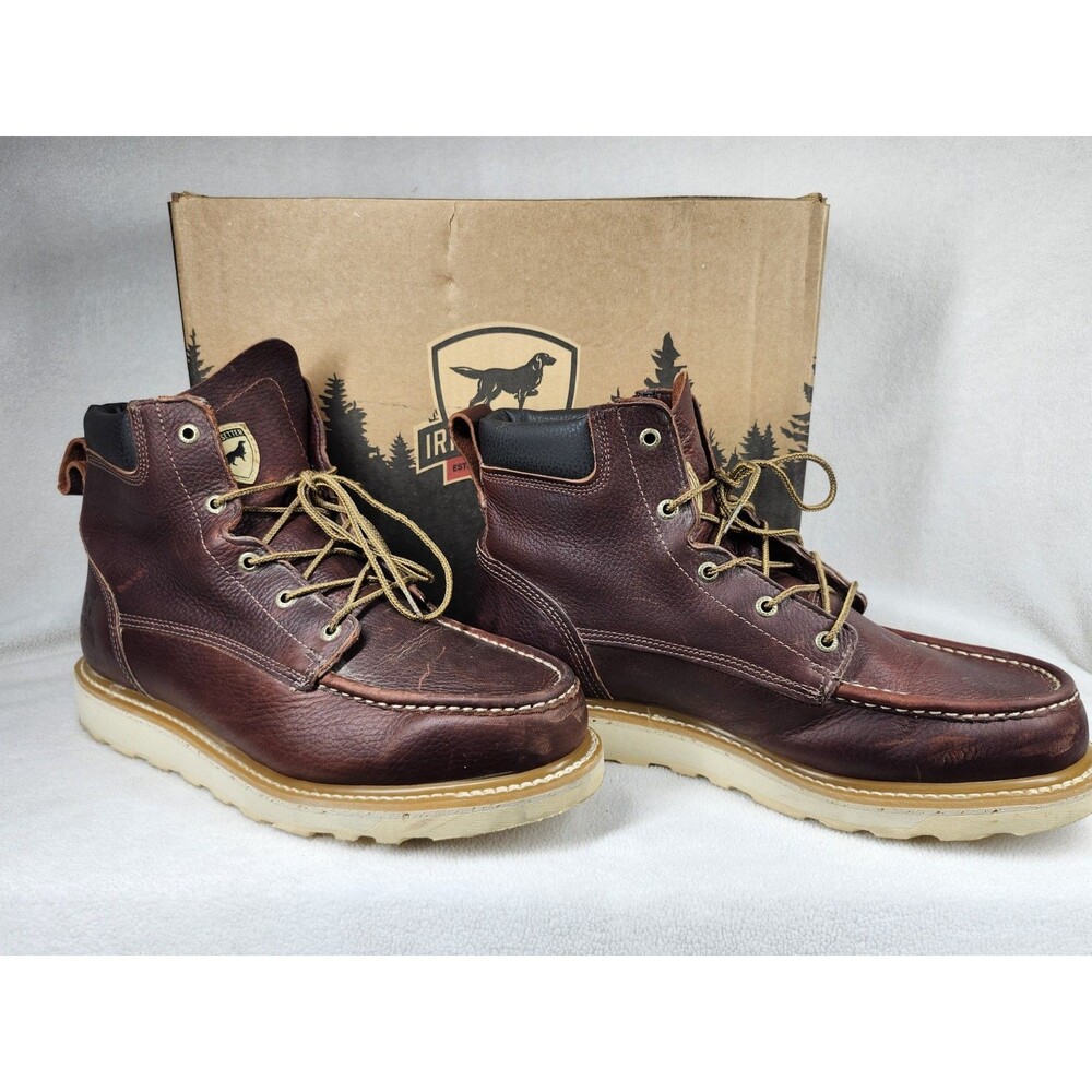 Irish Setter 83605 Work Boots Brown Leather Moc Toe Men’s Size 13 Oil Resist